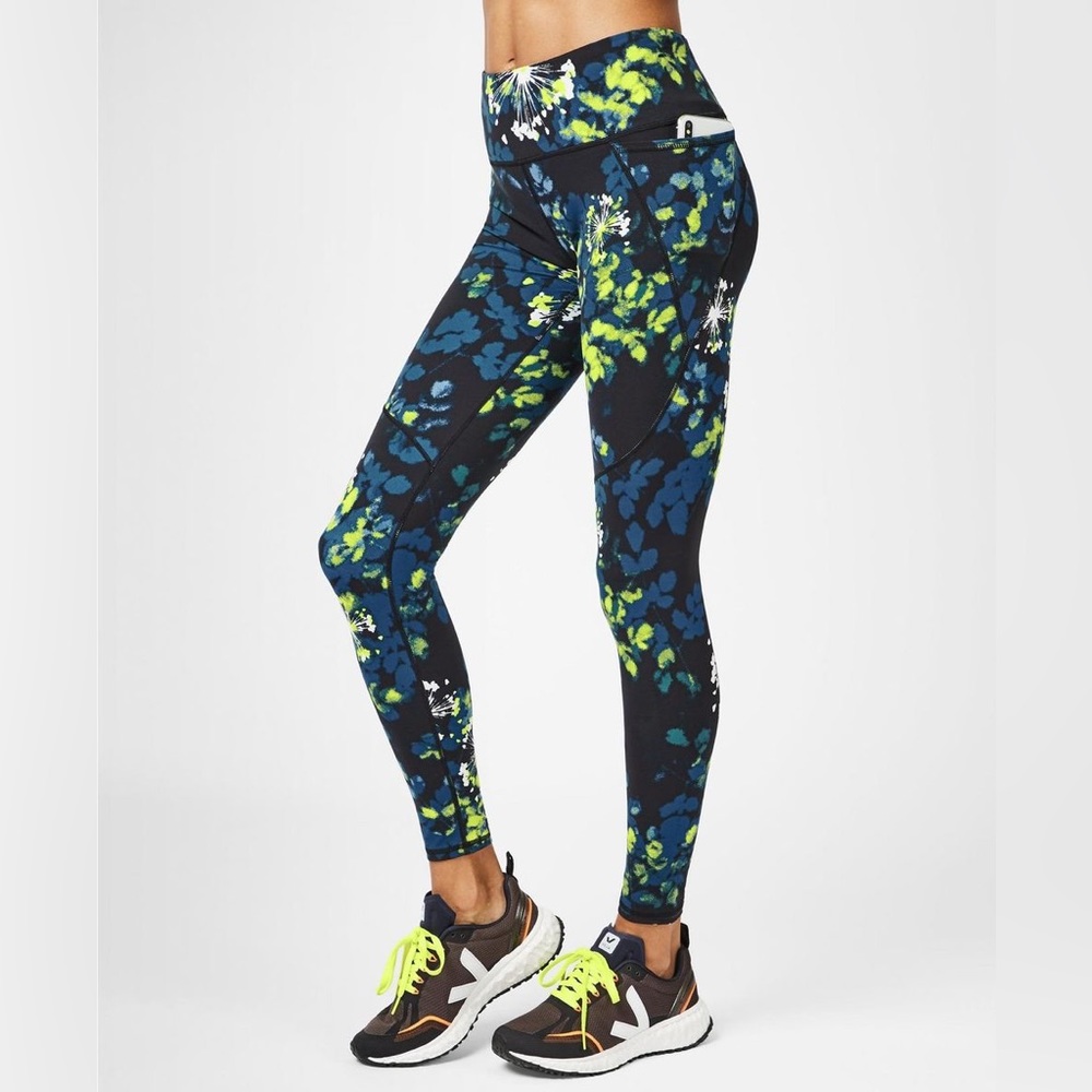 Sweaty Betty The Power 7/8 Legging in Lime Punch Size XS